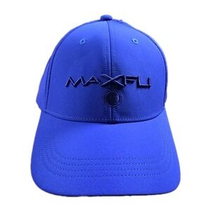Maxfli Tour Men's Tech Cap Royal Blue 3D Logo Golf Hat Strap Back OSFM New